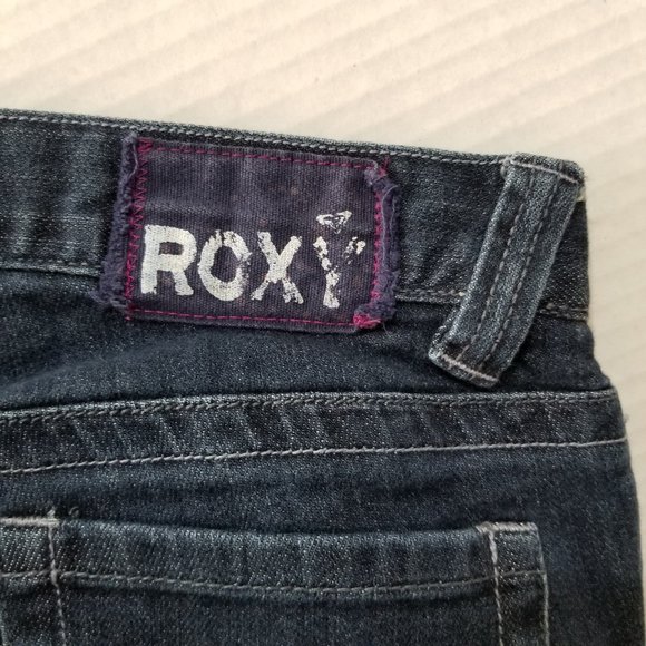 Roxy jeans 5 straight leg denim low rise waist - Picture 11 of 13